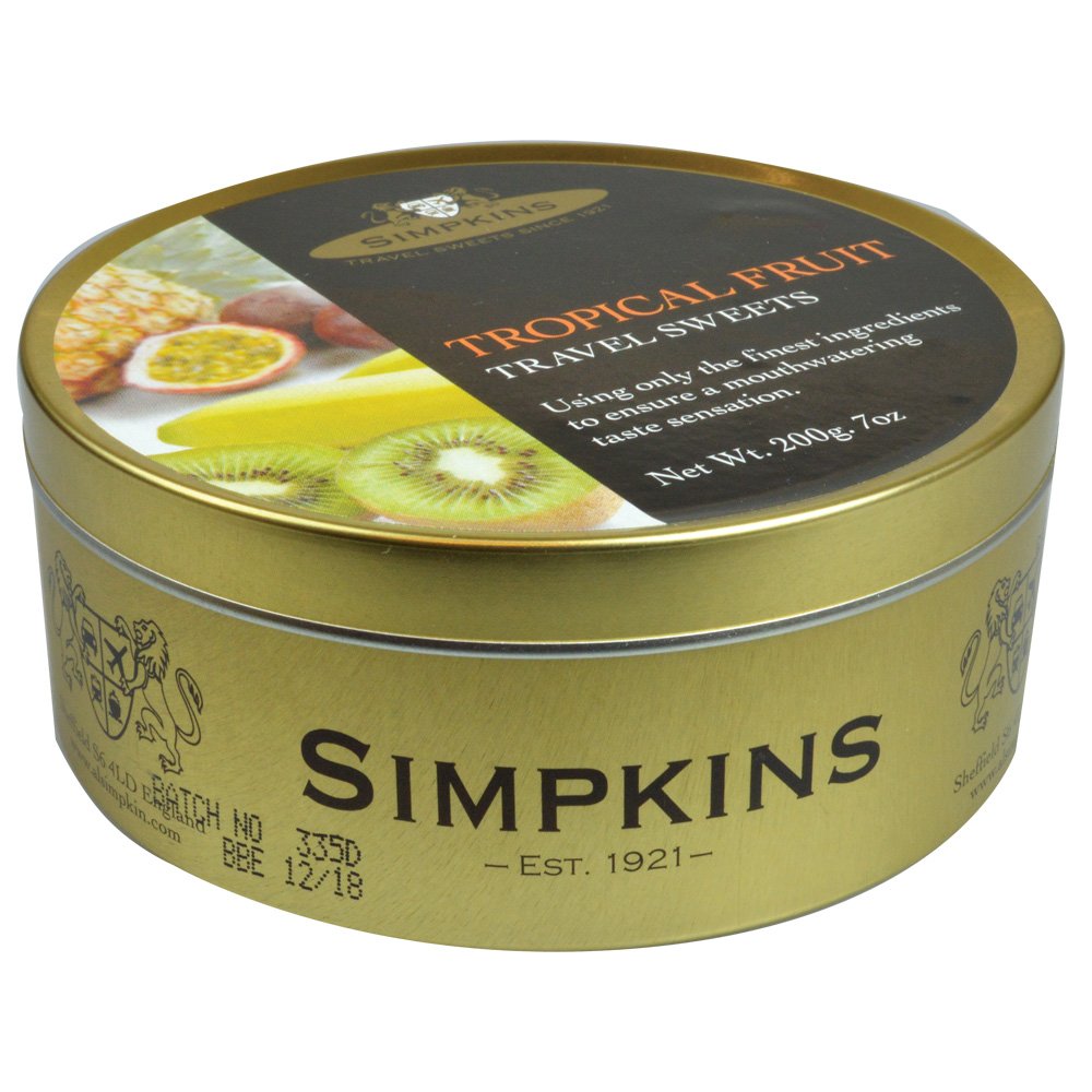 Simpkins Tropical Fruit Drops 200 g (Pack of 6)