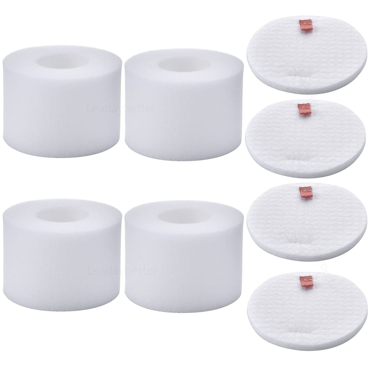 Leadaybetter 4-pack NV601UK Upright Vacuum Replacement Filter Set for Shark Upright Vacuum Cleaner NV601UK NV601UKT NV600UK NV600 NV601 NV700UK