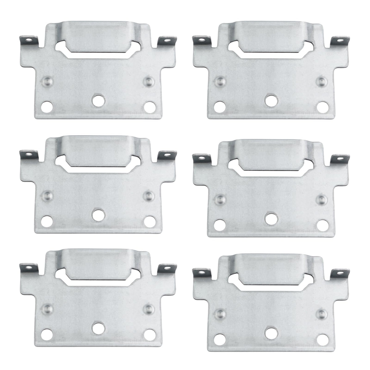 Bracket Middle Bar Suitable as Replacement Part for IKEA 116791 Skorva Mounting Plate Hemnes Brillines Malm Bed Camper Fixing Bed Fitting (Pack of 6)