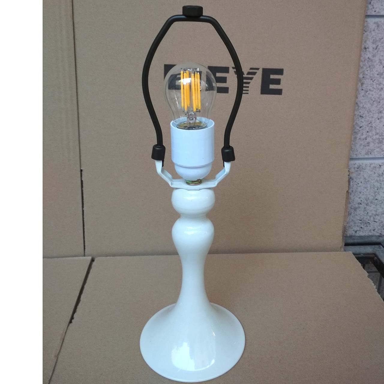 Bieye L30042 Mediterranean Tiffany Style Stained Glass Table Lamp with 8 inch Wide Blue Shade, 15 inch Tall