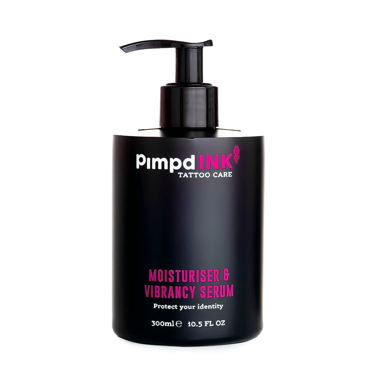 PimpdINK Moisturiser & Vibrancy Serum Tattoo Aftercare for Protecting and Restoring your Inks colours (300ml Pump Bottle)