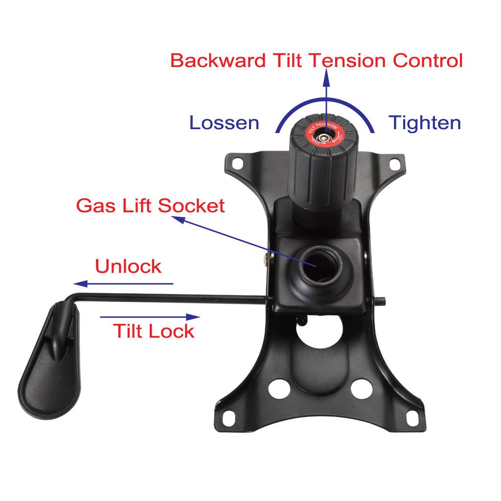 Skelang Tilt Control Mechanism Replacement, Office Chair Tilt Base Control Lift Mechanism, Swivel Base Plate Control Seat Mechanism