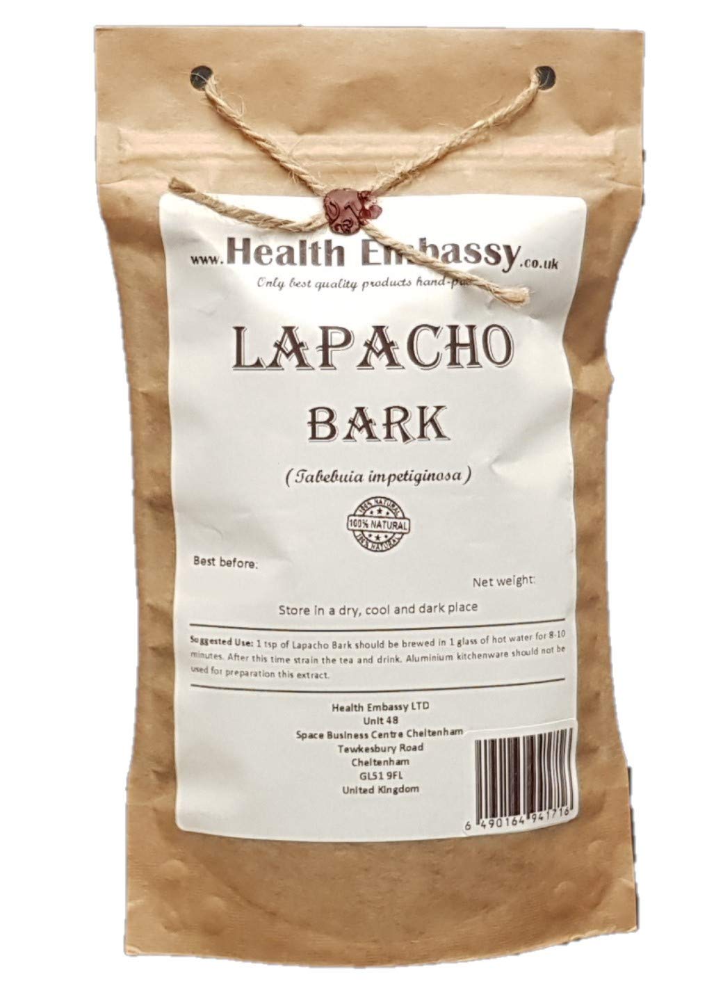 Health Embassy Lapacho Bark (100g)