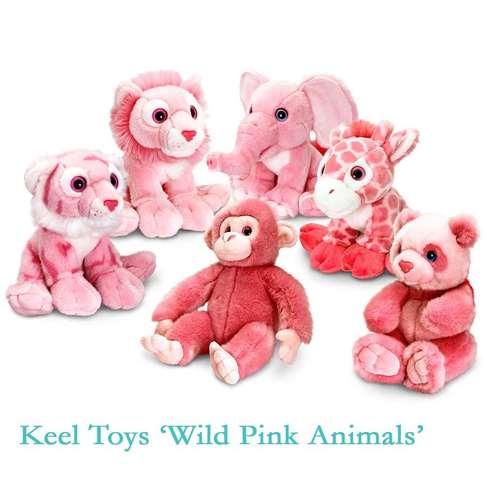 Wild Pink Animals - Monkey, Bear, Elephant, Lion, Tiger or Giraffe (Lion)