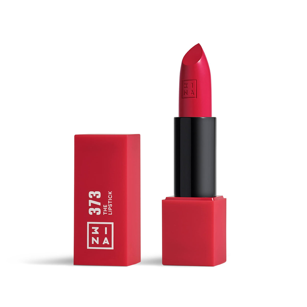 3INA MAKEUP - Vegan - The Lipstick 373 - Fuchsia - Highly Pigmented Shades - Moisturizing Creamy Texture - Smooth Formula - Intense Color - Shiny