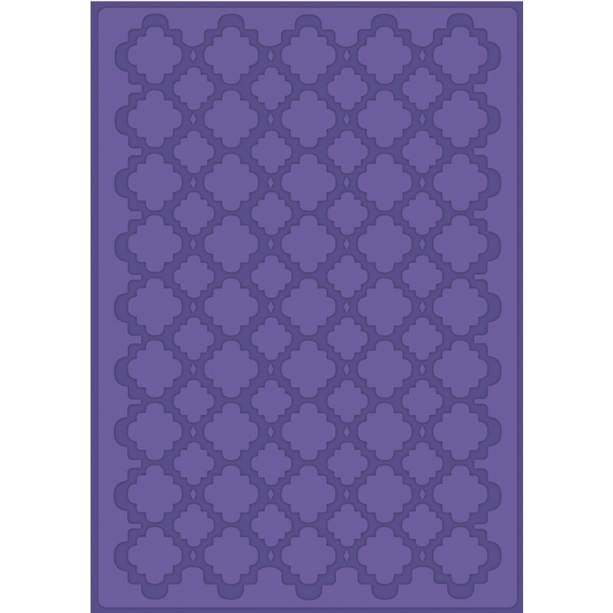 Craftwell Quatrafoil Embossing Folder for Scrapbooking, Letter Size