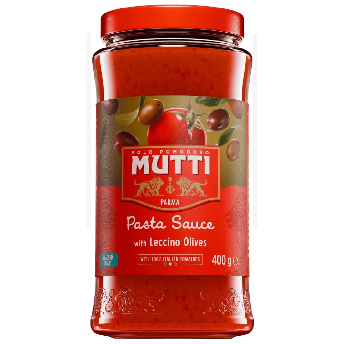 Mutti Pasta Sauce Cherry Tomato with Leccino Olives 400g (Pack of 6)