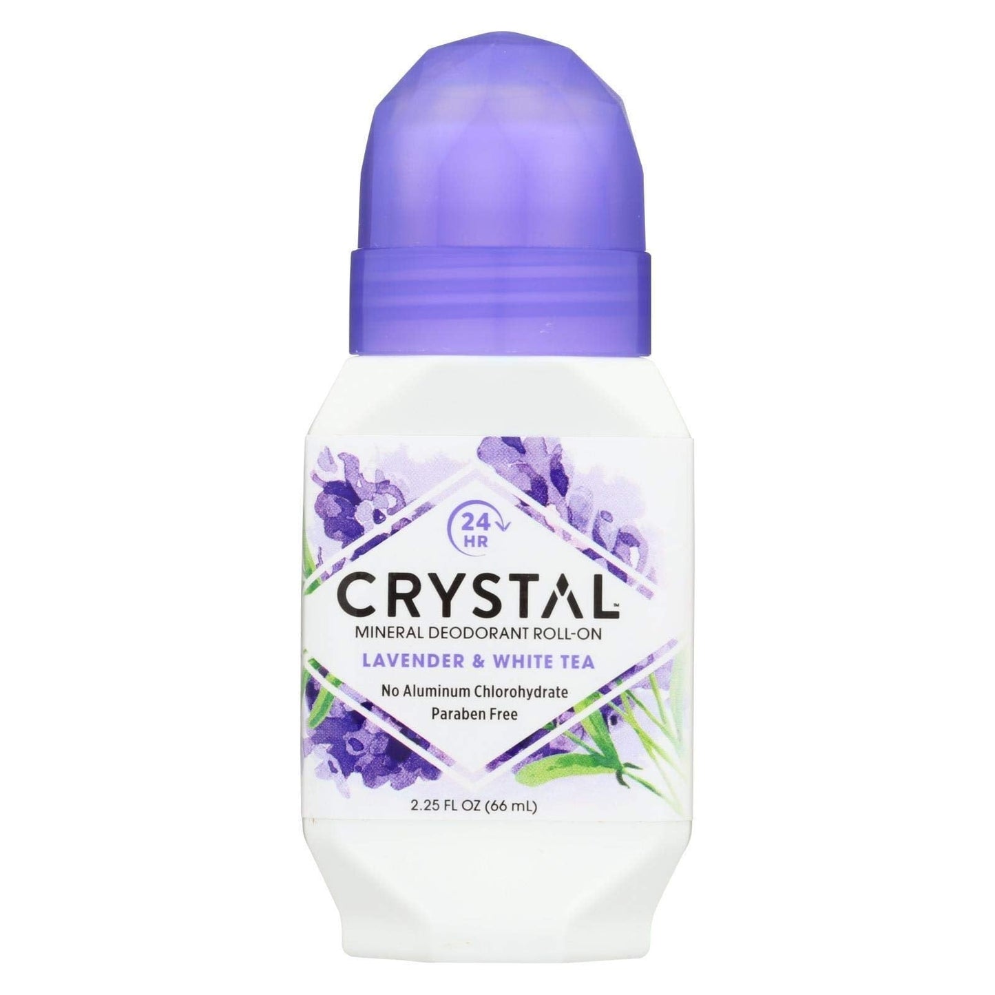 Crystal Roll On Deodorant Lavender and White Tea - 2.25 fl oz, 2-pack