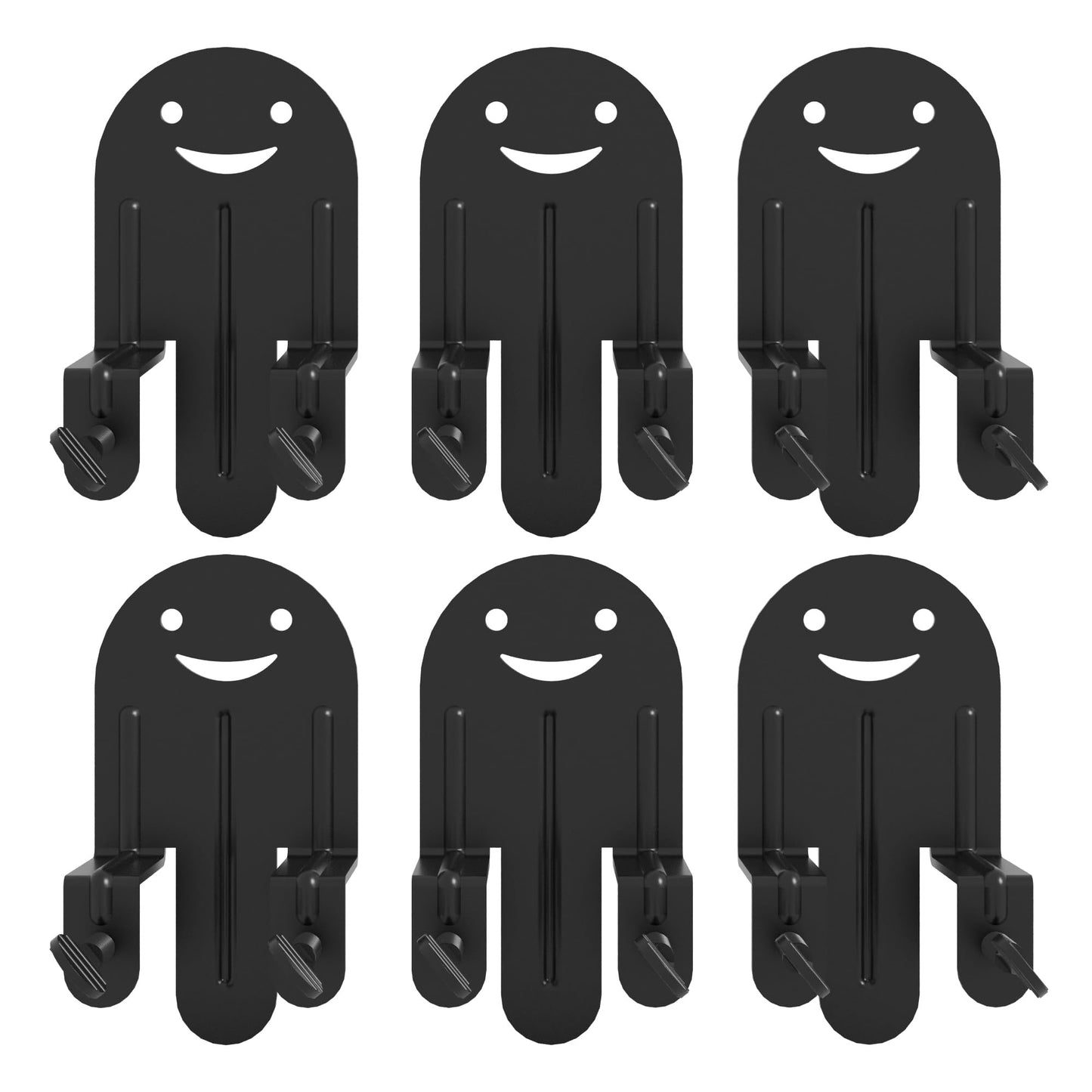 Lutown-Teen Mattress Grippers Anti-Slip for Bed Frame, Adjustable Non Slip Mattress Gaskets, Mattress Holder in Place Gripper, 6 PCS, Black