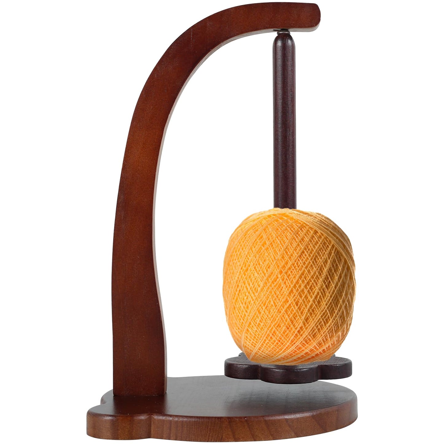 NZWBSHSSP Yarn Holder Wooden Yarn Spinner Sewing Spindle Thread Holder Rotating Magnetic Yarn Spinner Spindle Stable Yarn Ball Dispenser 320g Bearing