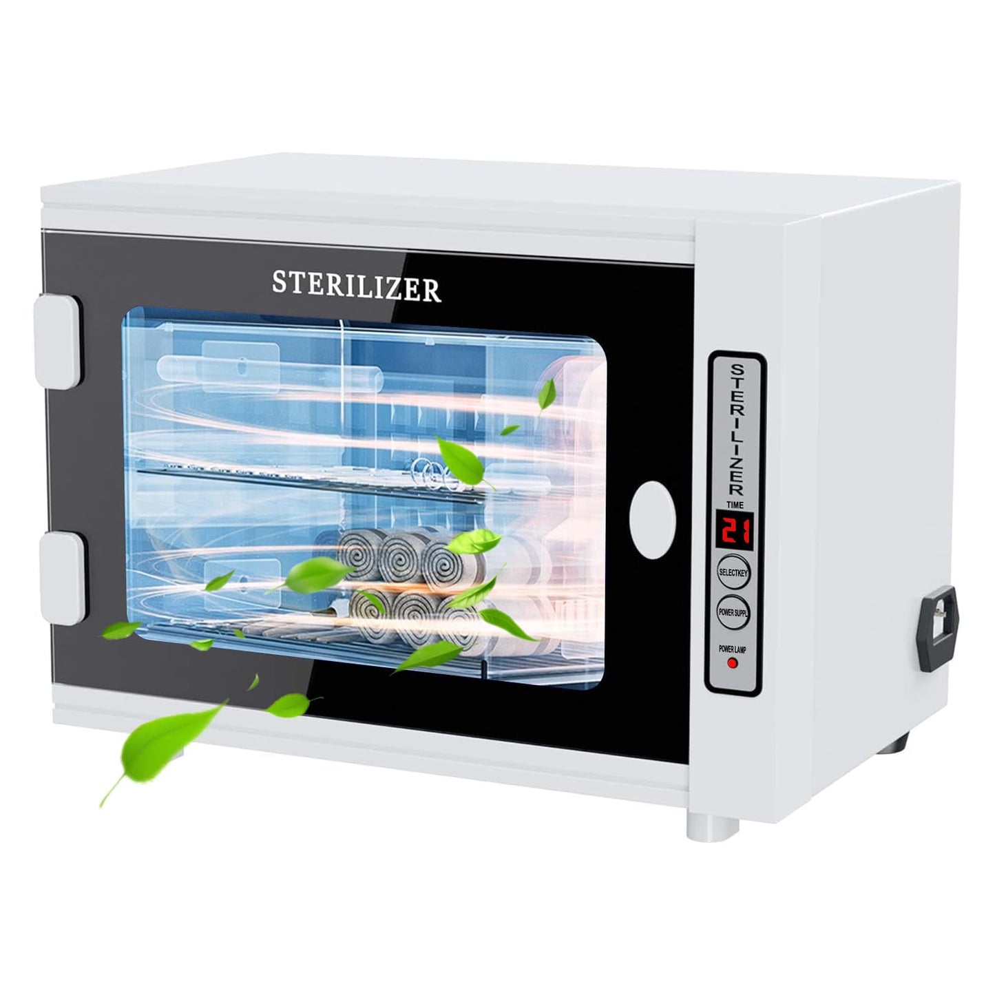 Jargrovs UV steriliser,12L high capacity nail tool sterilizer, autoclave sterilizer with timer setting, LED UV Disinfection Cabinet for home,