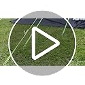 Leisurewize Ontario 20-260 Caravan Porch Awning, Rail Height 235-250cm x Depth 240cm x Width 260cm (LWA30) - Comes with two shades with a mesh vent above the front windows to let in fresh air.
