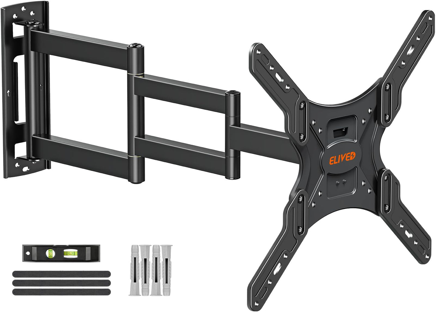 ELIVED Long Reach TV Wall Bracket for Most 26-60inch TVs with 749mm Extension Arm, Full Motion Corner Wall Mount, Max VESA 400 x 400 mm up to 35 kg,