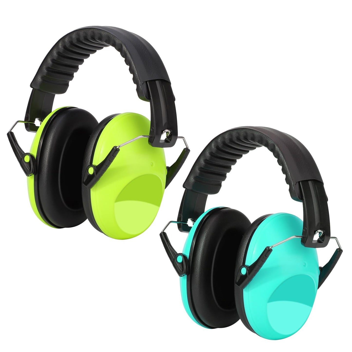 Kriogor 2 Pack Ear Defenders Children,26dB SNR Noise Cancelling Headphones Hearing Protection Earmuffs,Soft Kids Ear Defenders Adjustable Adults Ear