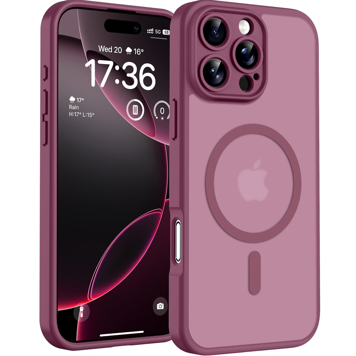 TOCOL Magnetic for iPhone 16 Pro Max Case 6.9-Inch, Fit for MagSafe, Upgraded Full Camera Protection, 14FT Military Grade Drop Tested Shockproof Slim