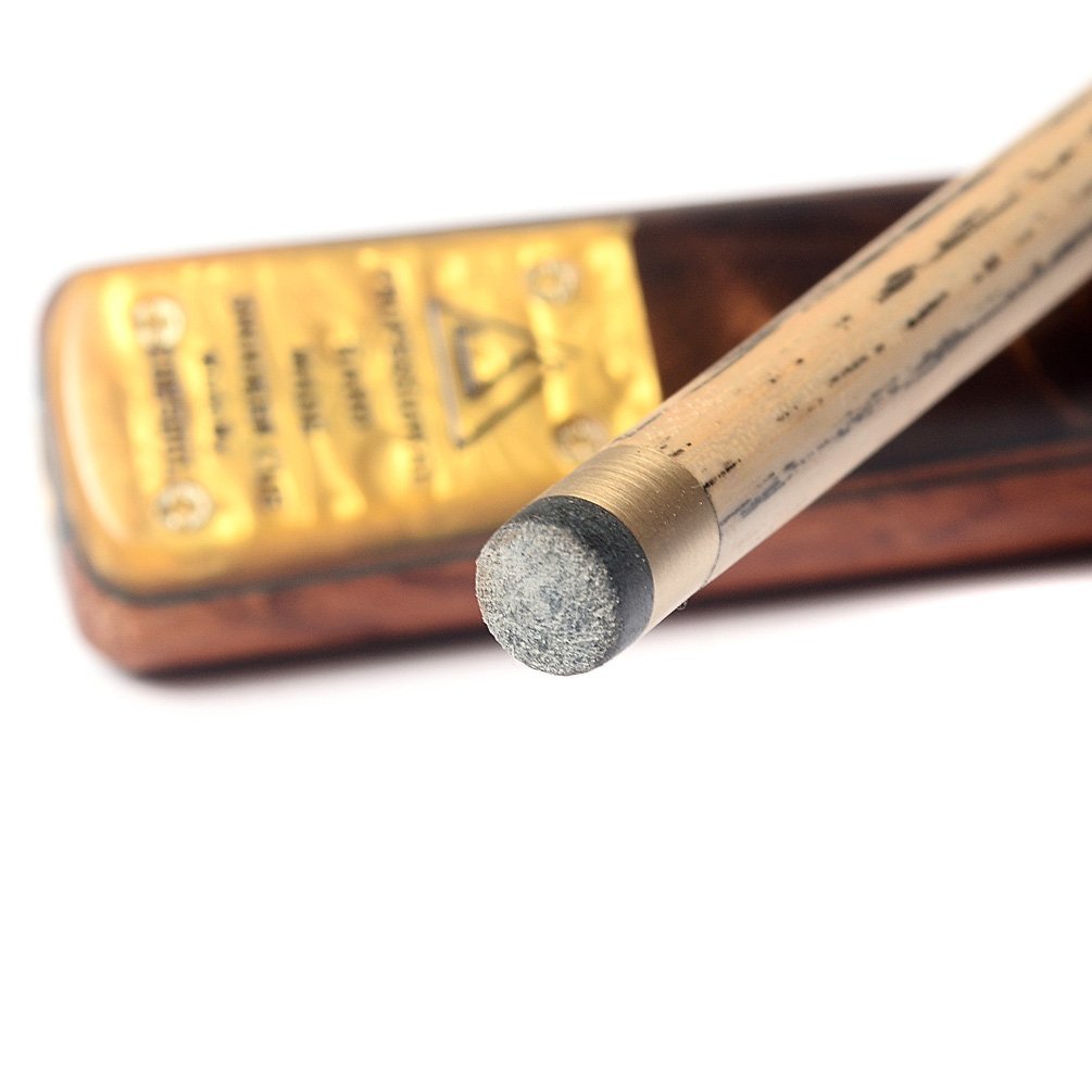 CUESOUL 57" Handcraft 3/4 Jointed Snooker Cue with Extension/Joint Protector Packed in Leatherette Cue Bag (D304)