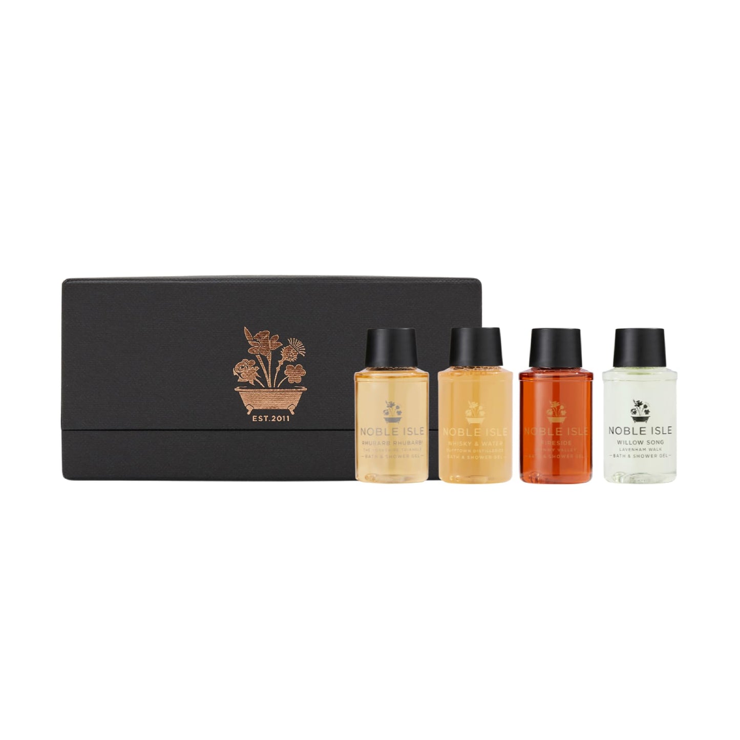 Noble Isle Luxury Bath & Shower Gel Fragrance Sampler 30ml x4Gift Set 4x