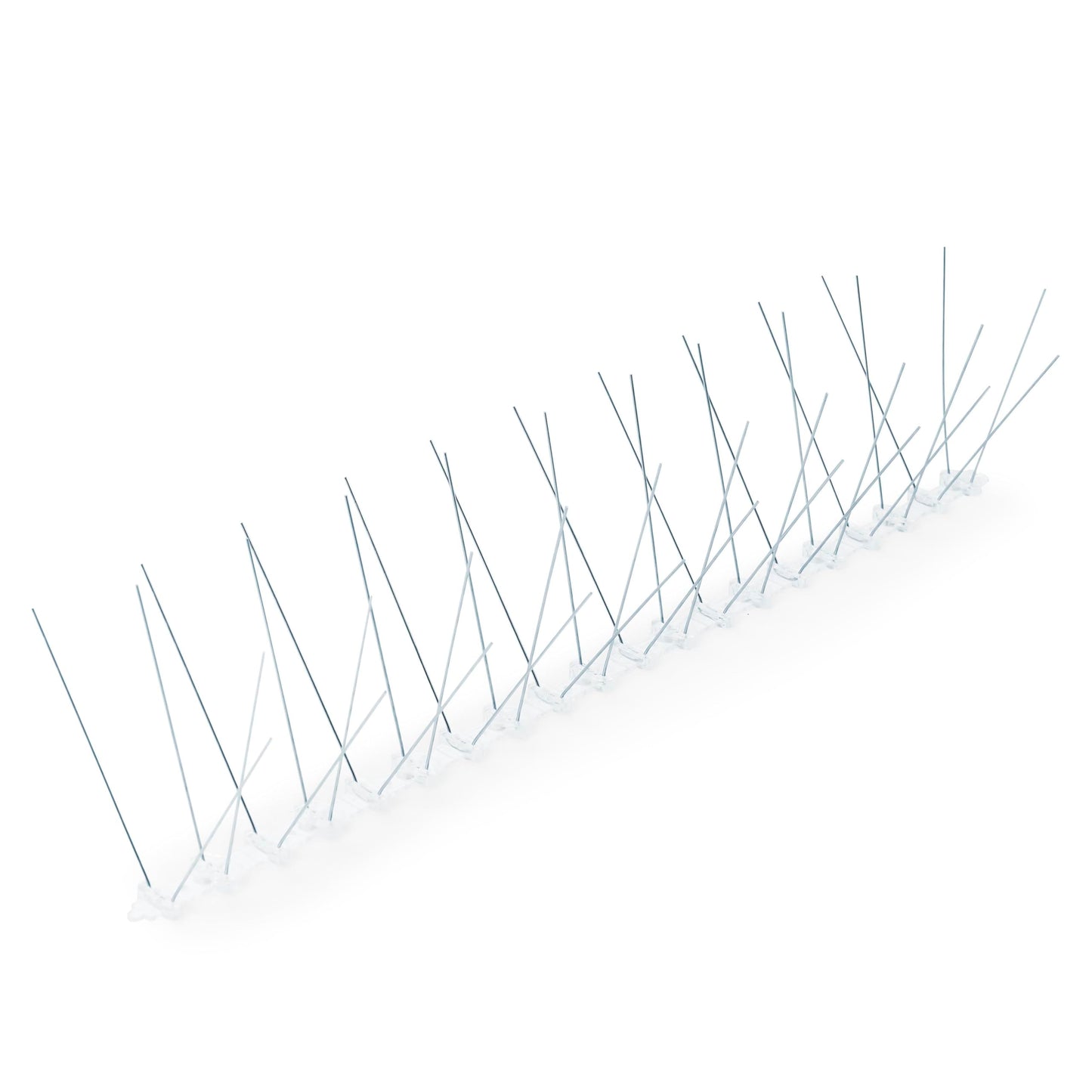Pest-Stop Professional Bird Spikes - Deter Birds - Windowsills, Ledges, Walls and Guttering - All weather - UV-resistant plastic - High standard, 10 x