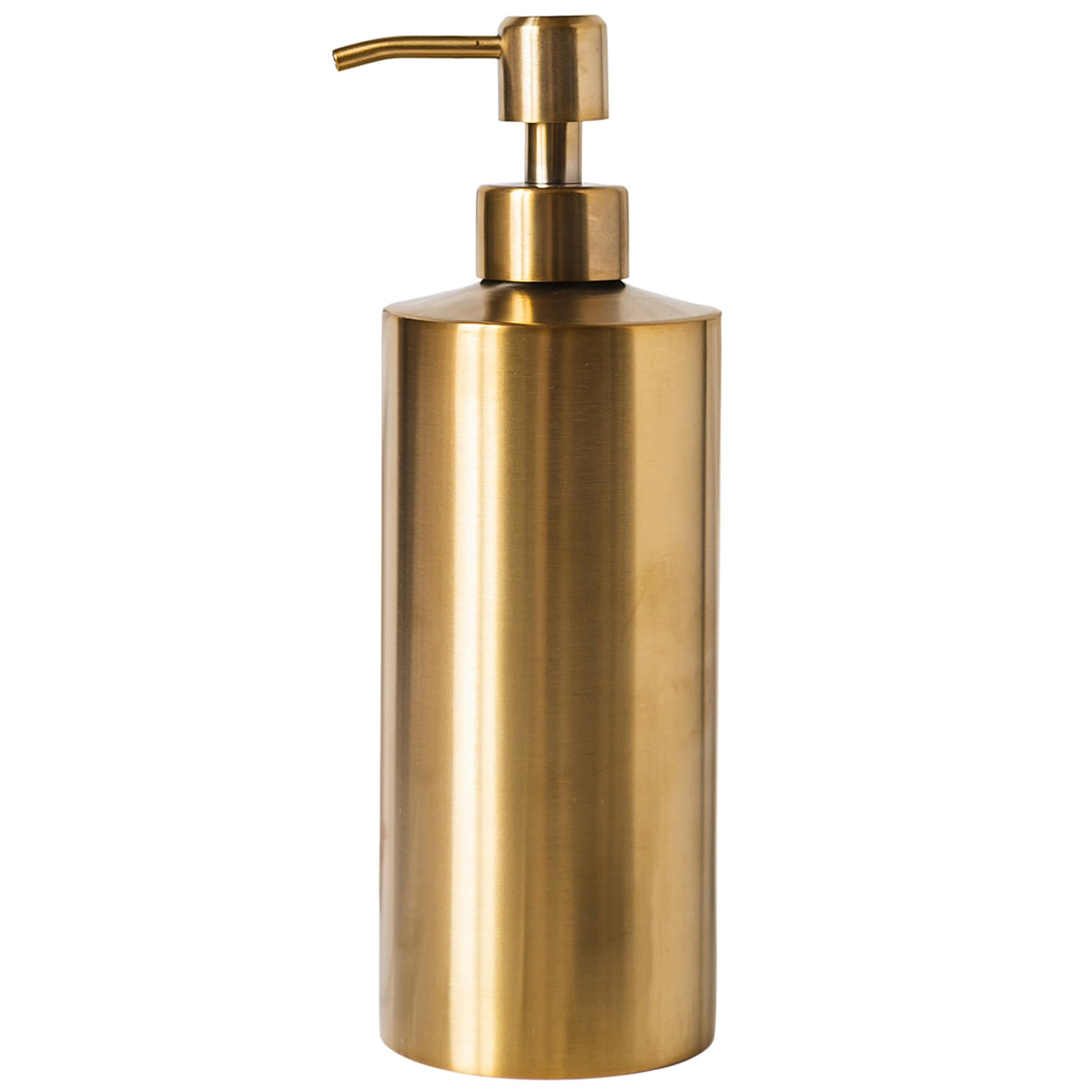 Yew Design Gold Soap Dispenser Stainless Steel for Bathroom and Kitchen Sink, 15oz Refillable Round Rustproof Hand Dish Soap Dispenser Pump for