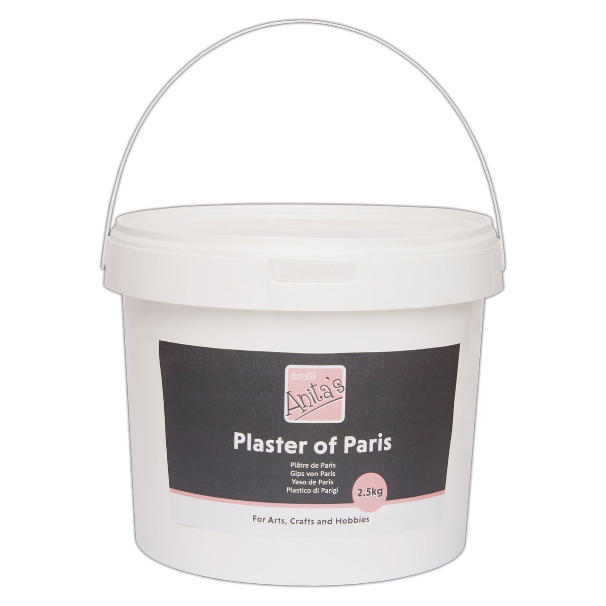 Anita's Plaster of Paris, 2.5kg Bulk Pack, White, Casting Powder, Just Add Water, Arts, Crafts, Moulds, Modelling, Home, School, Classroom, Kids,