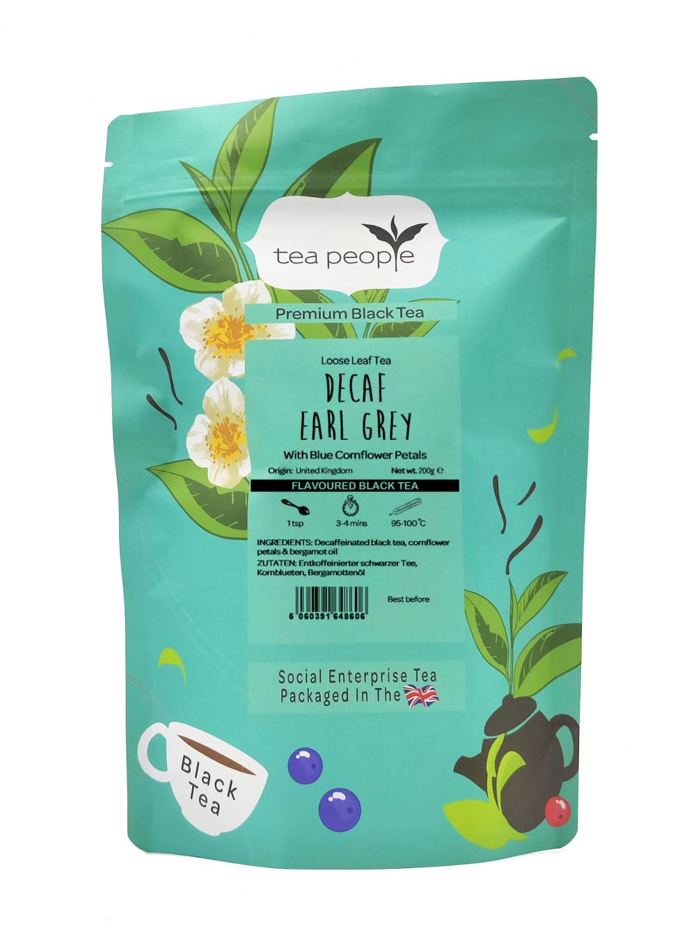 Tea People Decaf Earl Grey - 200g Refill Pack