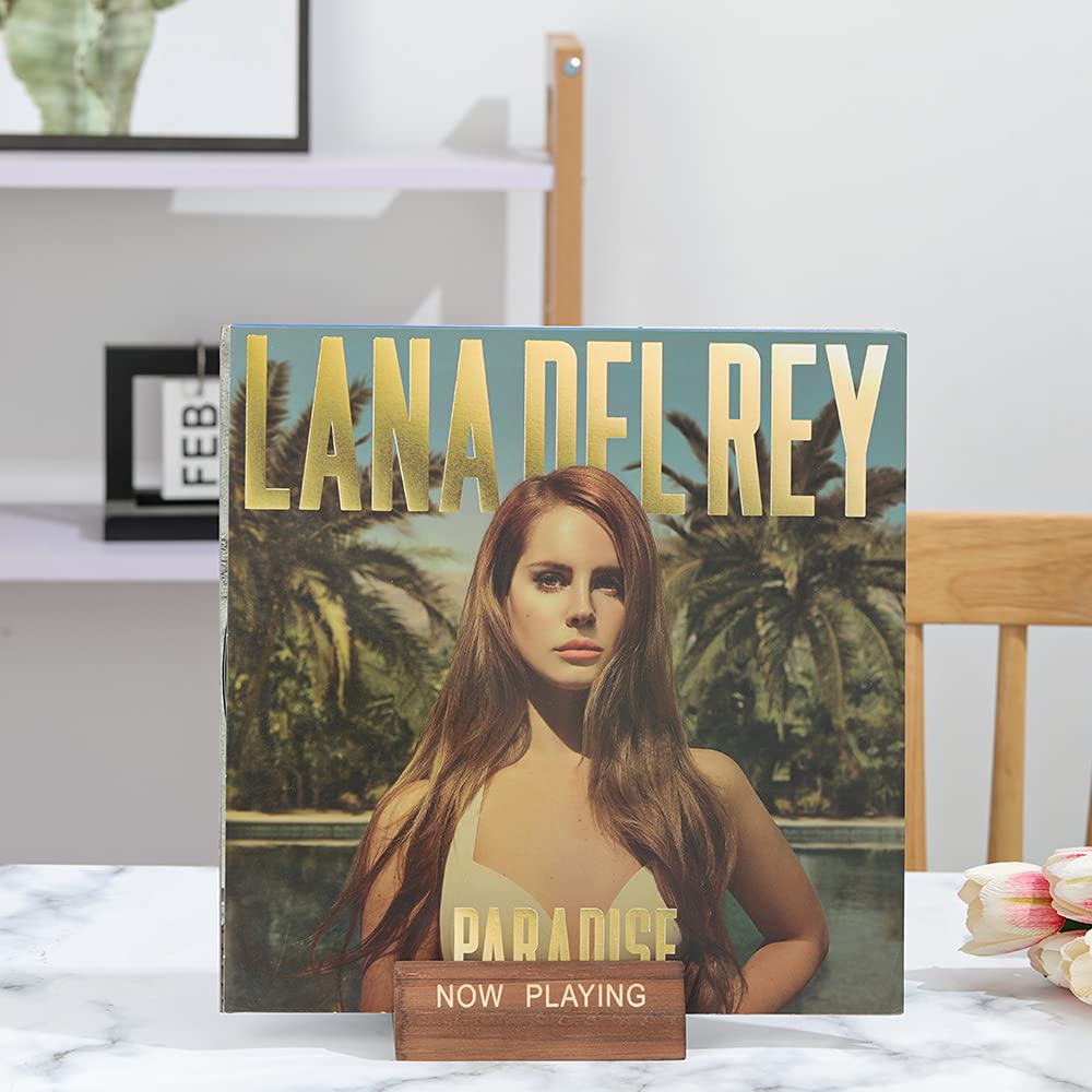 Tincogo Vinyl Record Holder Display Stand - Showcase Your Now Playing Album Cover