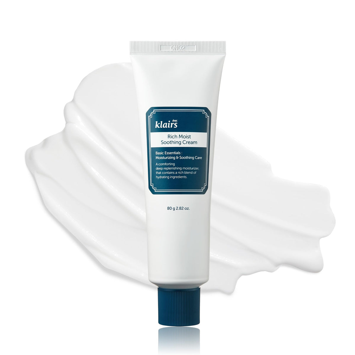DearKlairs Rich Moist Soothing Cream 80ml, Sensitive Skin, Hypoallergenic, Centella Asiatica, Ceremide, Moisturizer, Full Hydration, Non-sticky