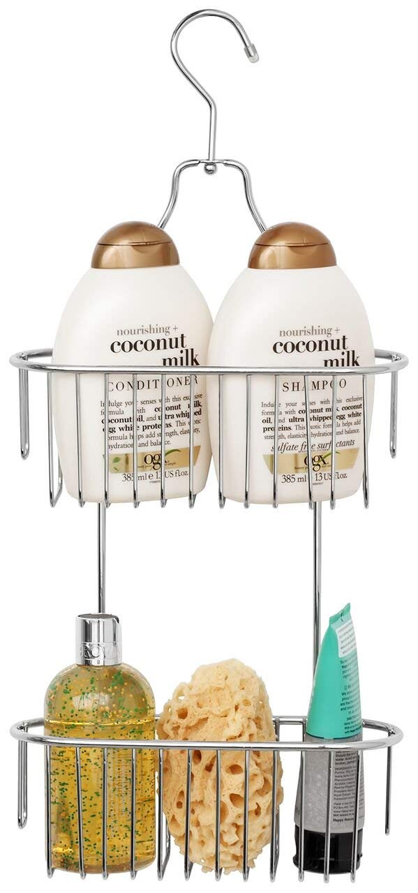 simplywire ? 2 Tier Hanging Shower Caddy ? Rust Resistant ? Chrome