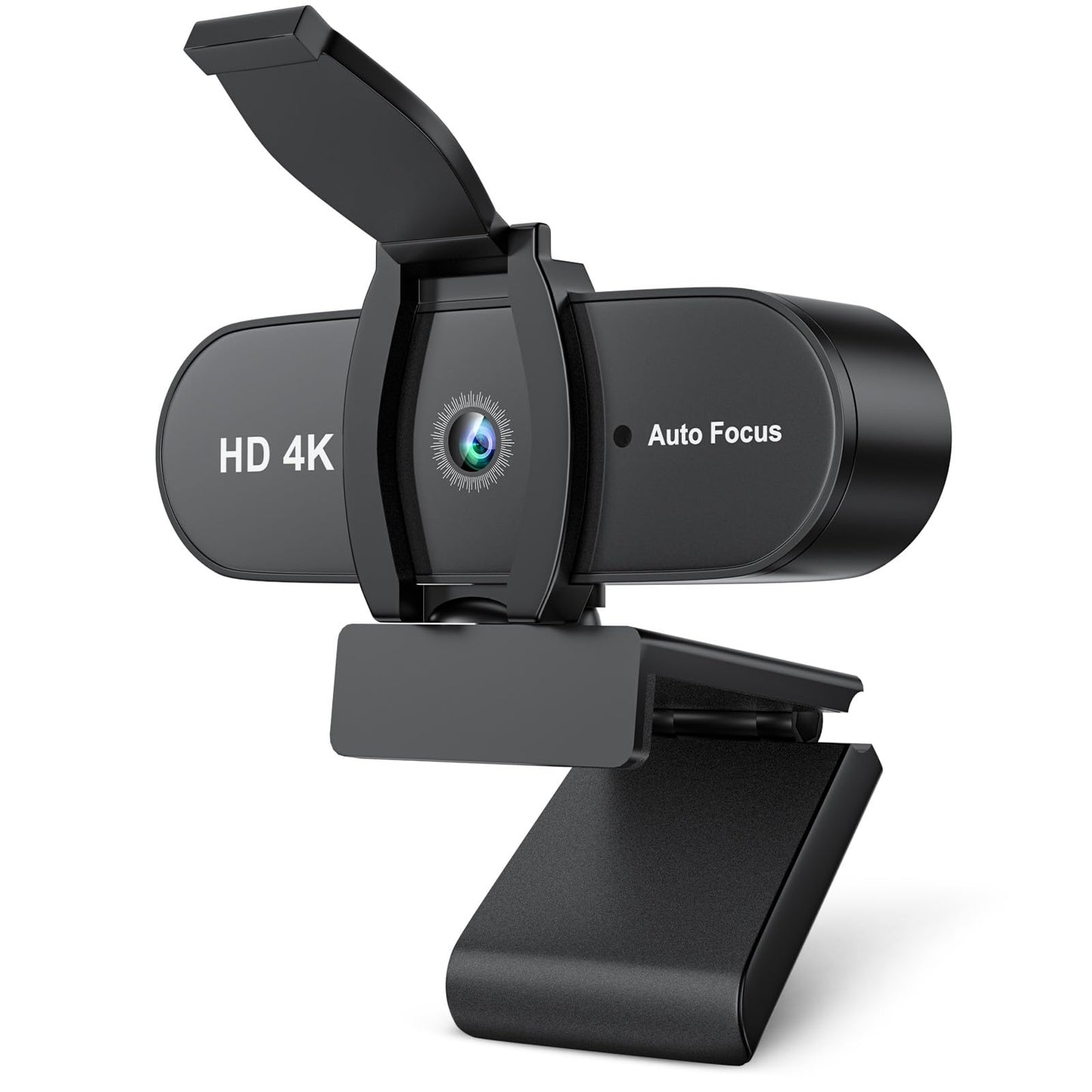 OFFCUP Webcam for PC with Microphone, 4K HD Web Camera with Privacy Cover, Plug and Play USB Streaming Camera, Wide Angle Web Cam for Desktop Laptop