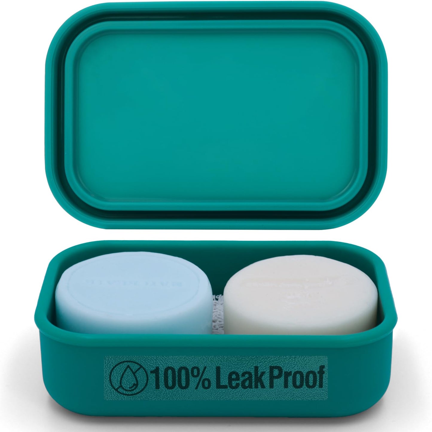 AIMAIAIMAI Enhanced Leak-Proof Travel Soap Case, Silicone Soap Container with Draining Layer, Keep Soap Dry, Portable Bar Soap Holder for Bathroom,