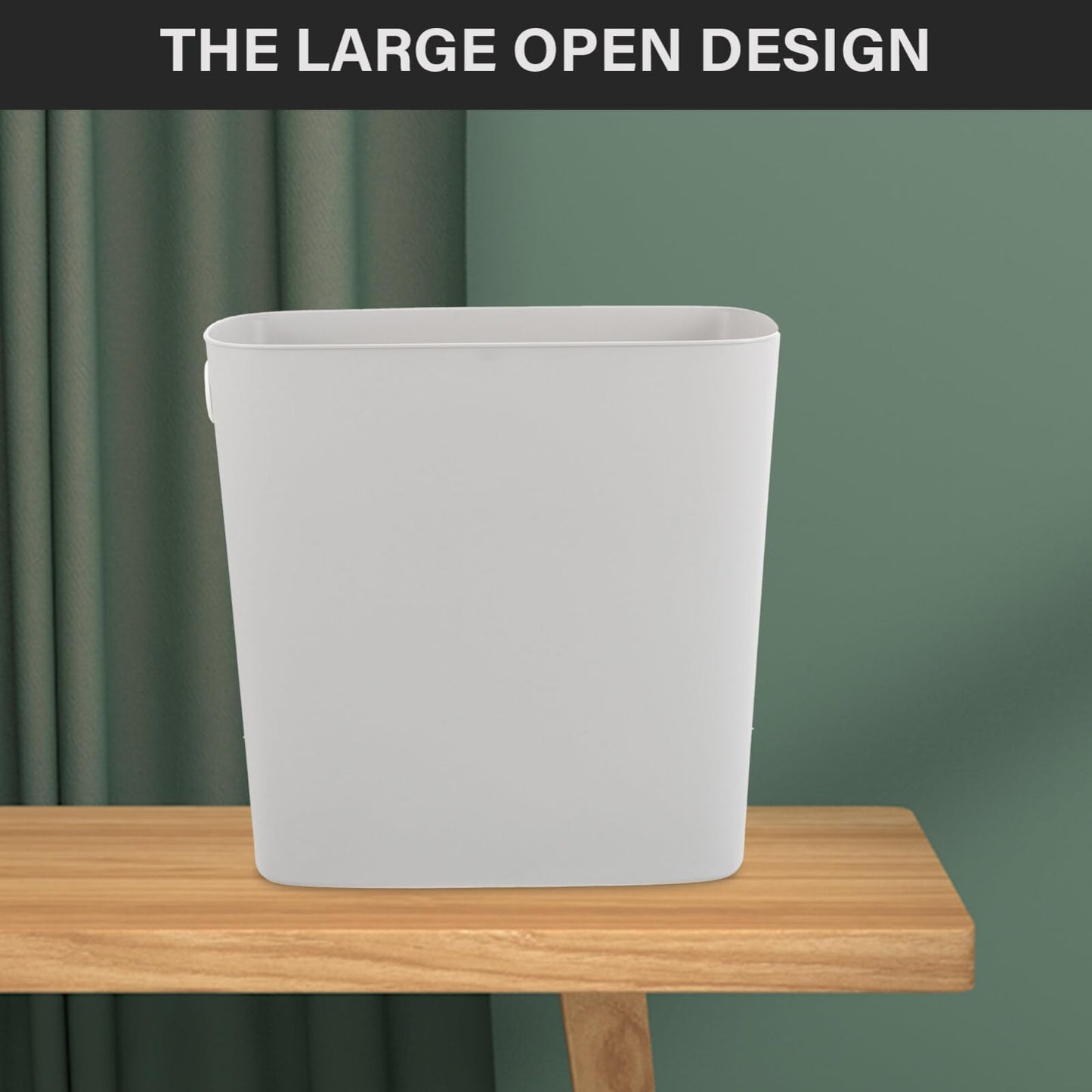 Jenngaoo Slim Trash Can Bin 10L - Compact Waste Bin