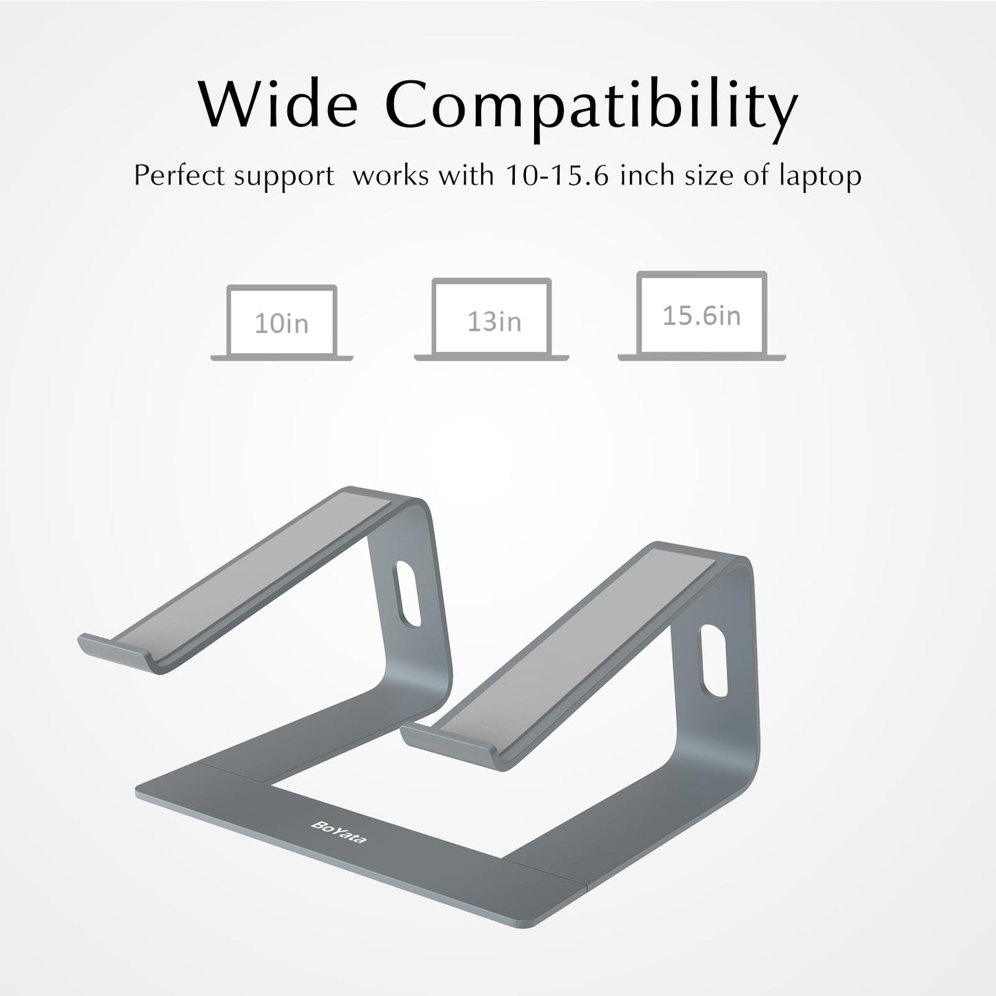 BoYata Laptop Stand, Ventilated Laptop Stand for Desk, Laptop Riser