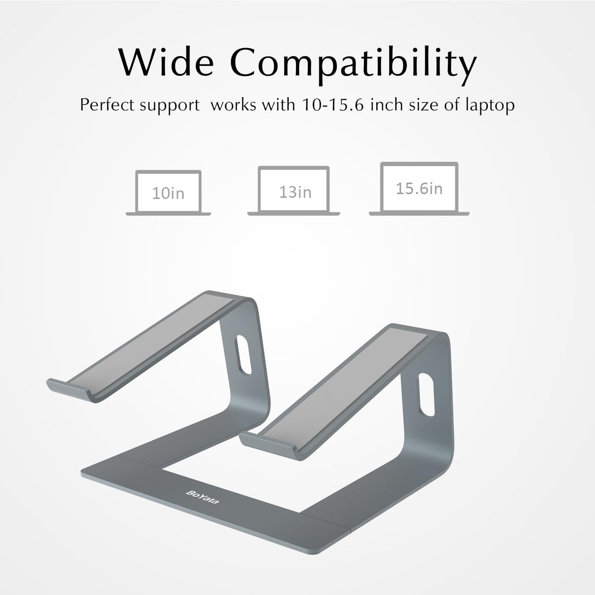 BoYata Laptop Stand, Ventilated Laptop Stand for Desk, Laptop Riser