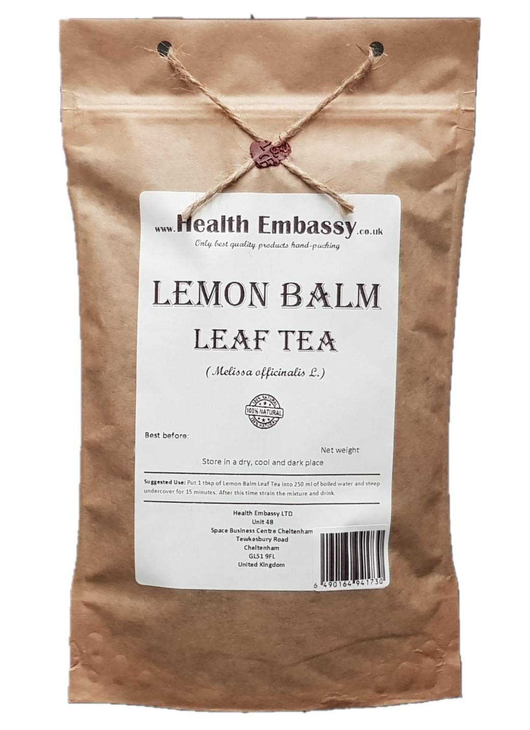 Health Embassy Lemon Balm Leaf (Melissa officinalis L), (100g)