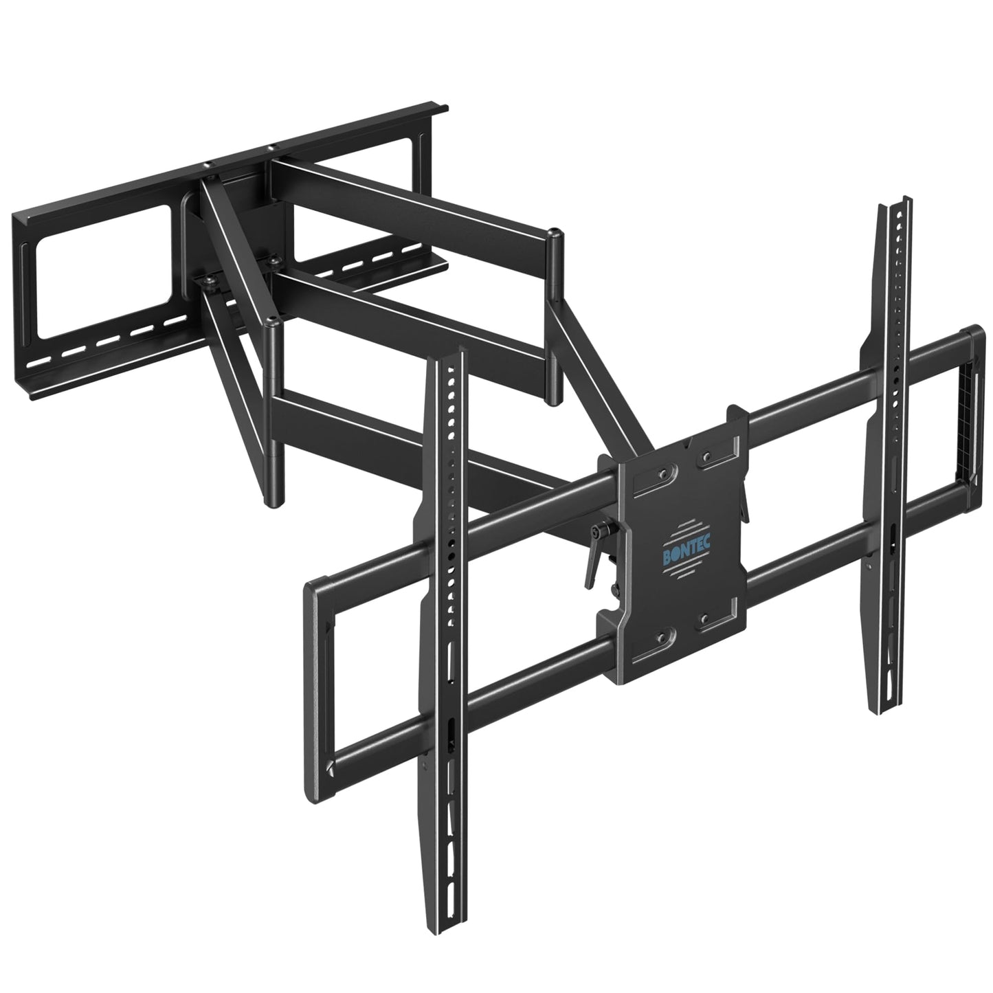 BONTEC Full Motion Wall Mount for 60?110 Inch TV, Swivel and Tilt Bracket with Dual Arms, Extends 101.6cm, Fits 60.9cm Studs, VESA Wall Mount