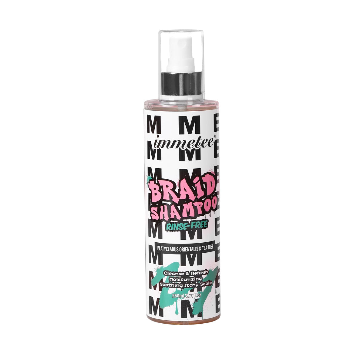 immetee Braid Sheen Spray,Rinse-Free Braid Shampoo,Cleanse & Refresh Anti-itch spray,Plant-Based Ingredients,Dreadlock Shampoo Spray for Anti-dandruff