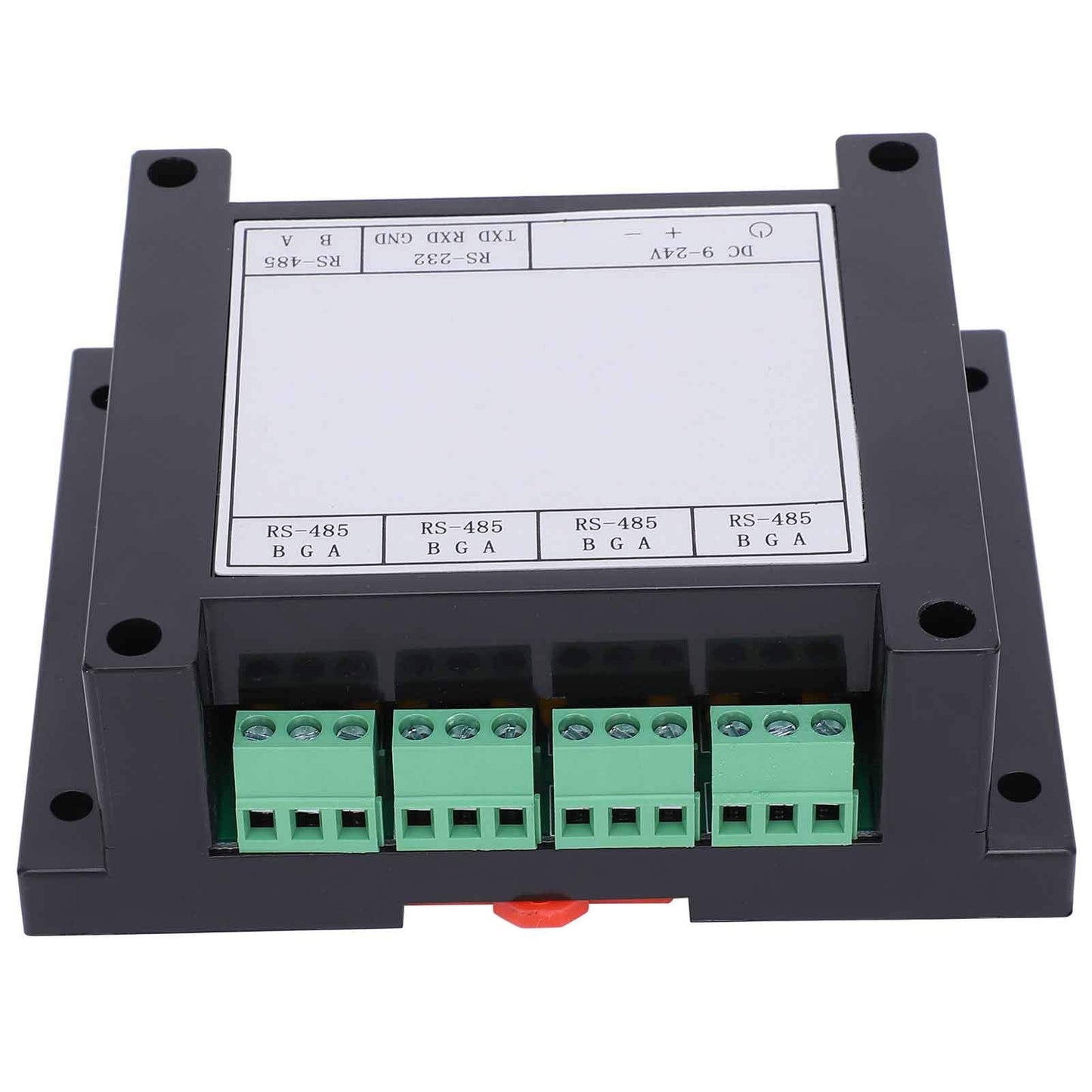 Fdit RS485 Repeater, 4-Channel Photoelectric Isolated Module Hub, 9-24V Industrial Grade Optocoupler Isolated Board, 115.2Kbps Transmission Rate