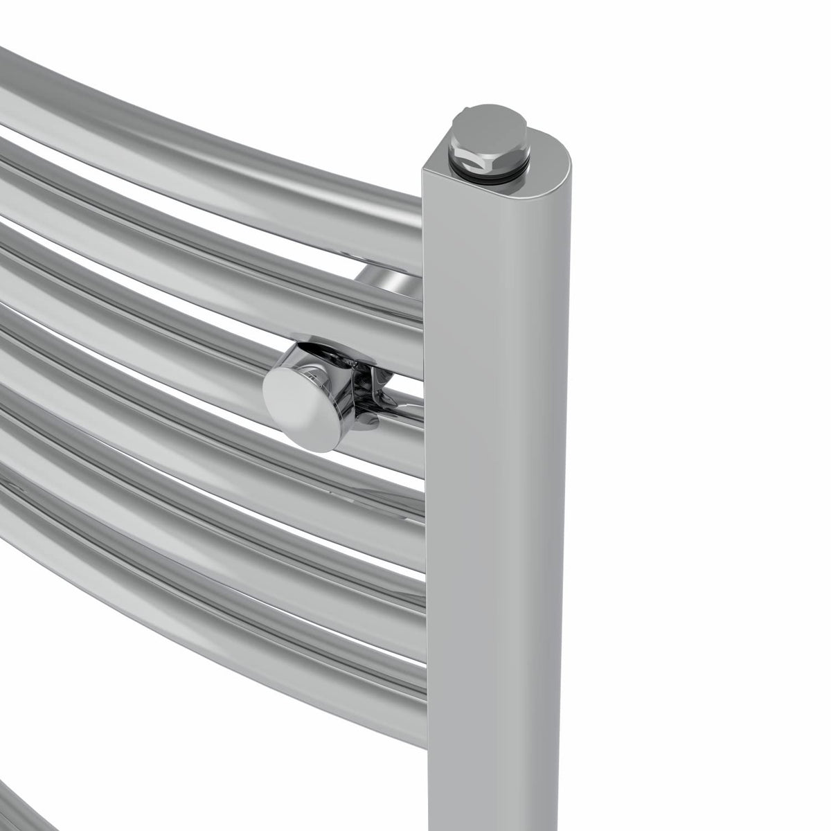 Warmehaus Curved Heated Towel Rail Chrome Radiator 1800x400mm