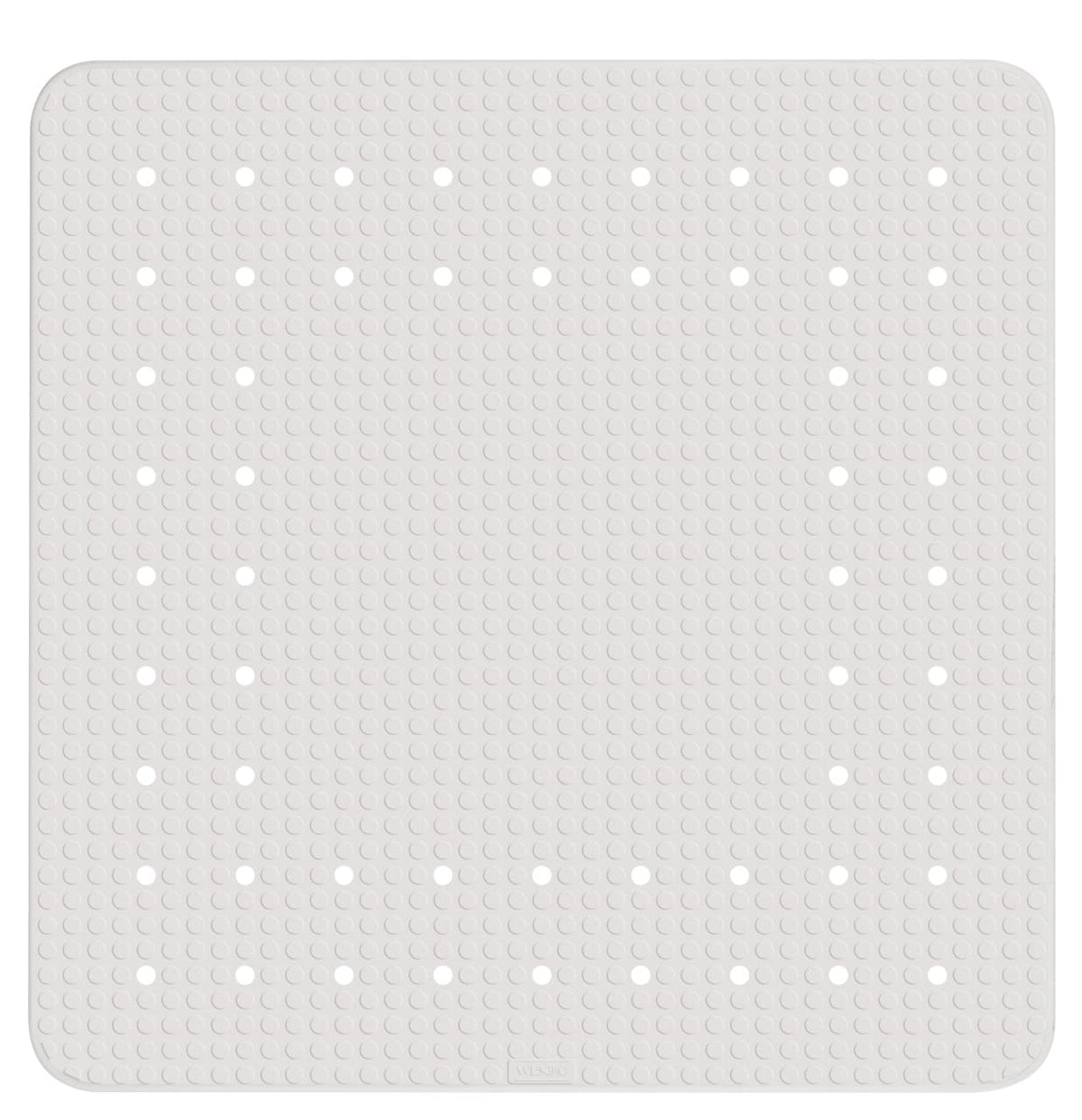 WENKO Alfombra ducha Mirasol 54x54 cm, Blanco, White