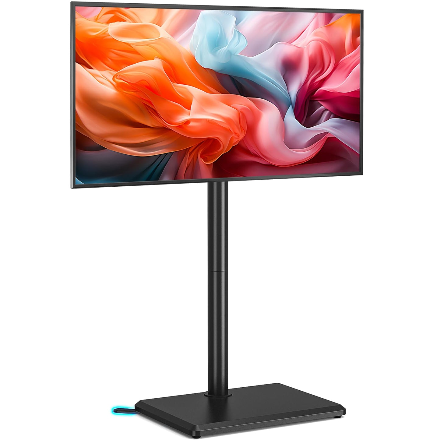 TVON TV Floor Stand for 32 to 60 inch TVs Tall TV Stand with Support Feet, Slim Corner TV Stand Height Adjustable Swivel TVs Stand, Max VESA 400x400mm