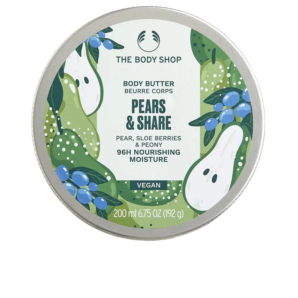 The Body Shop Pears & Share - Pear, Sloe Berries & Peony 200ml Body Butter - Vegan
