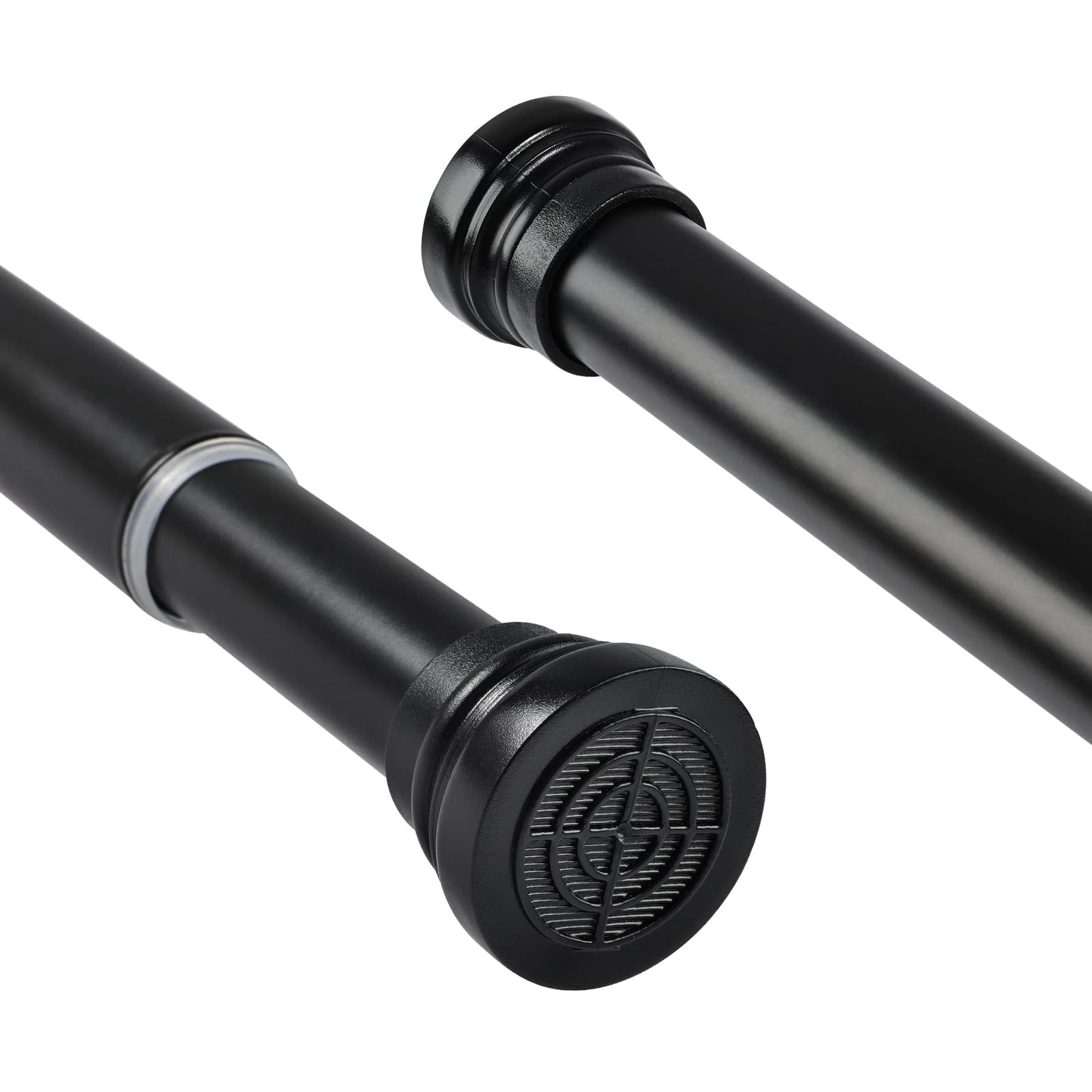 Extendable Shower Curtain Rods Spring Tension Poles Adjustable No Drill Curtain Rails for Shower Curtain, Windows, Door Curtain, Bathroom and Wardrobe