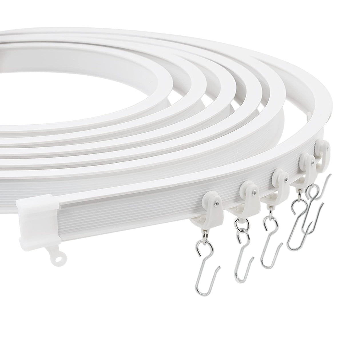 Trimold Premium 6m Ceiling Curtain Track System, Flexible and Durable Design for Effortless Gliding, Ideal for Shower Window RV Room Dividers, Privacy