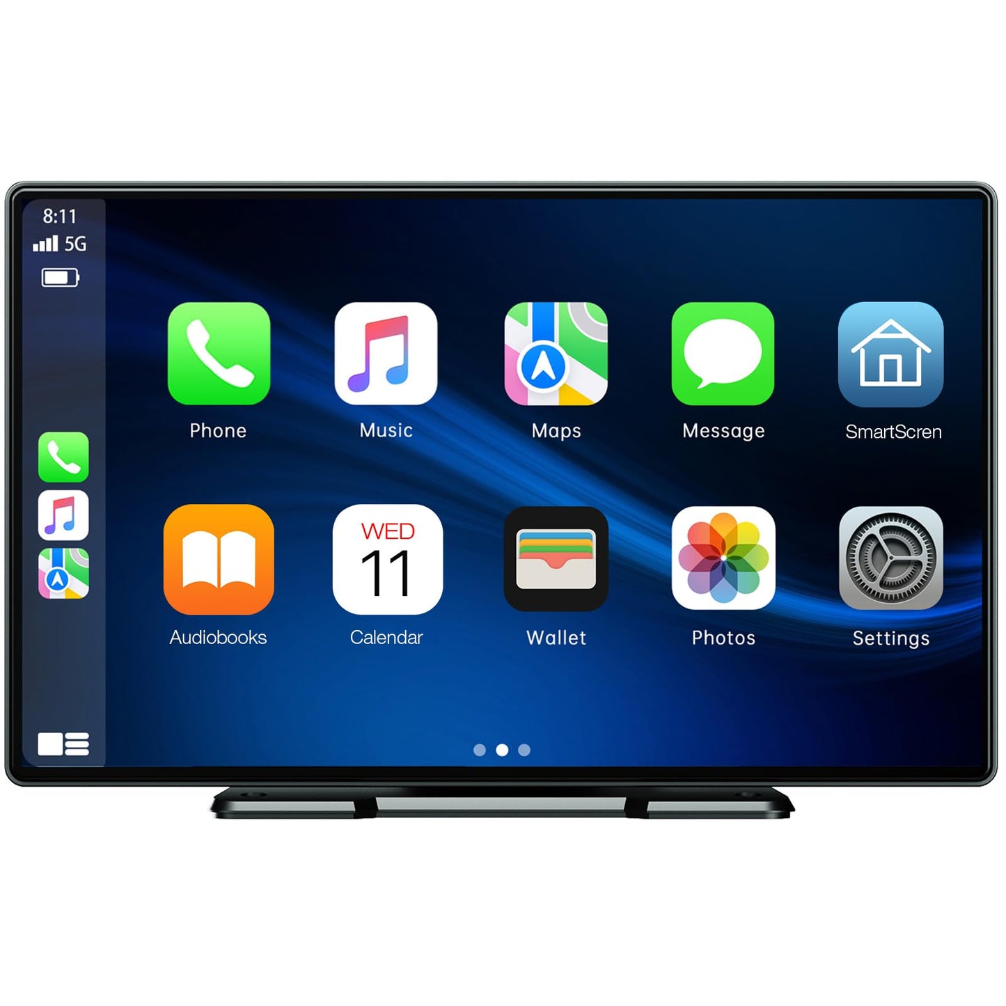 LAMTTO 9 Inch Wireless Car Stereo with Apple Carplay and Android Auto,Portable Touch Screen GPS Navigation for Car,Car Audio Receivers with
