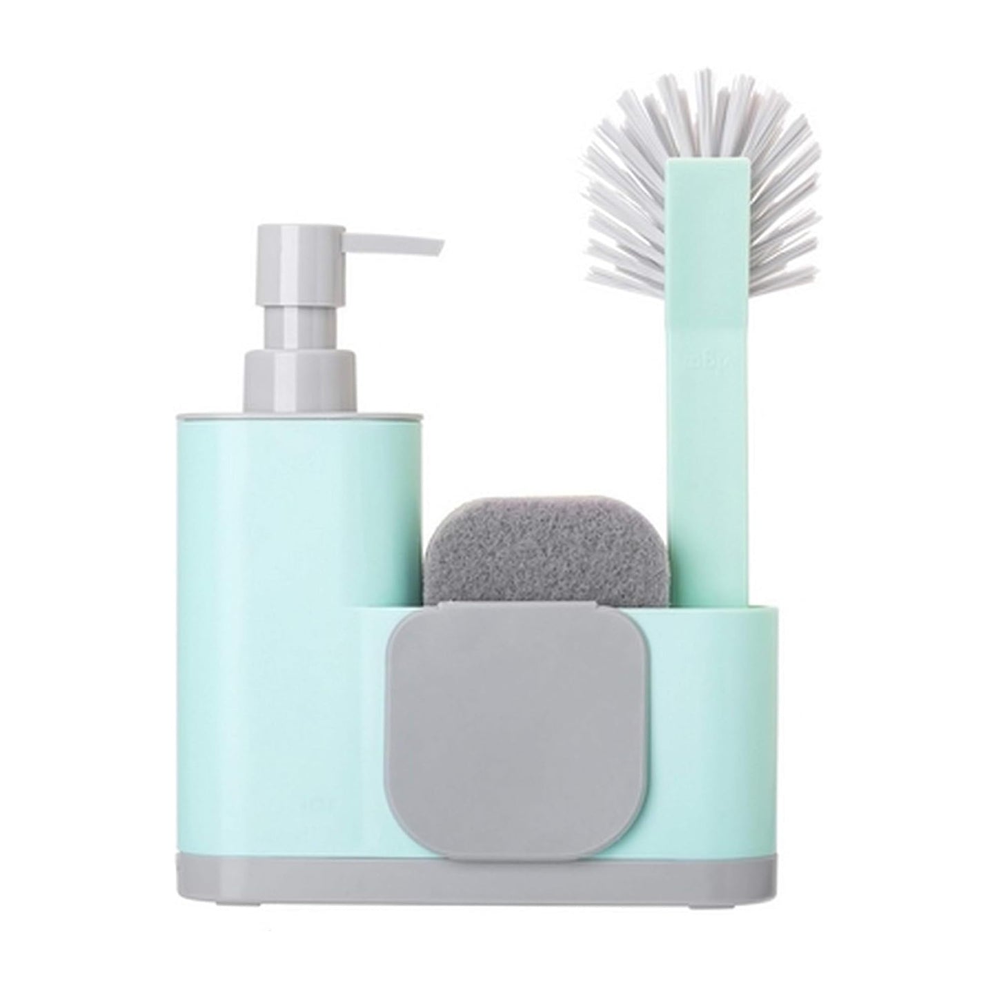 VIGAR 10176 Monobloc Turquoise 4 Piece Sink Set, Plastic, 350 milliliters
