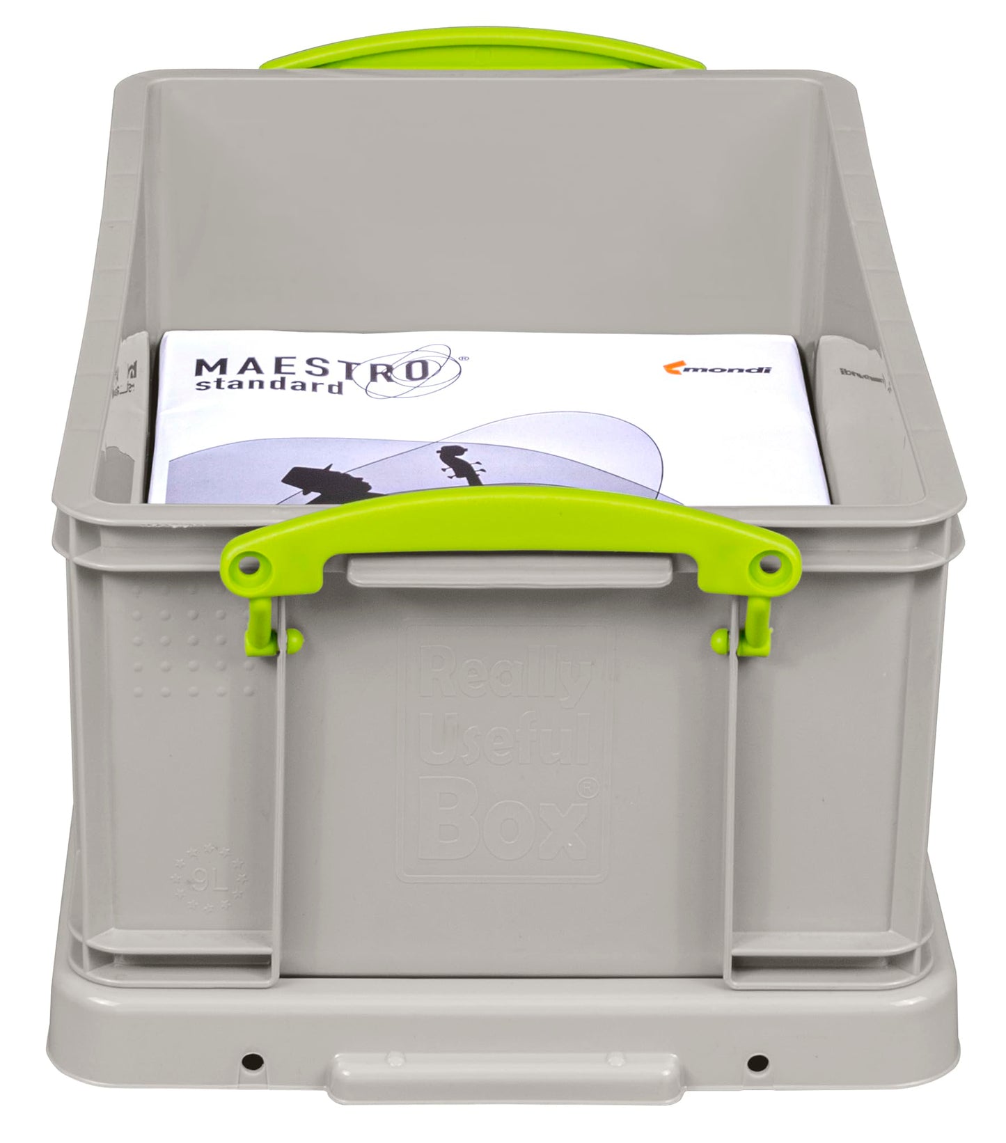 Really Useful Box Plastic Storage 9 Litre Recycled Dove Grey