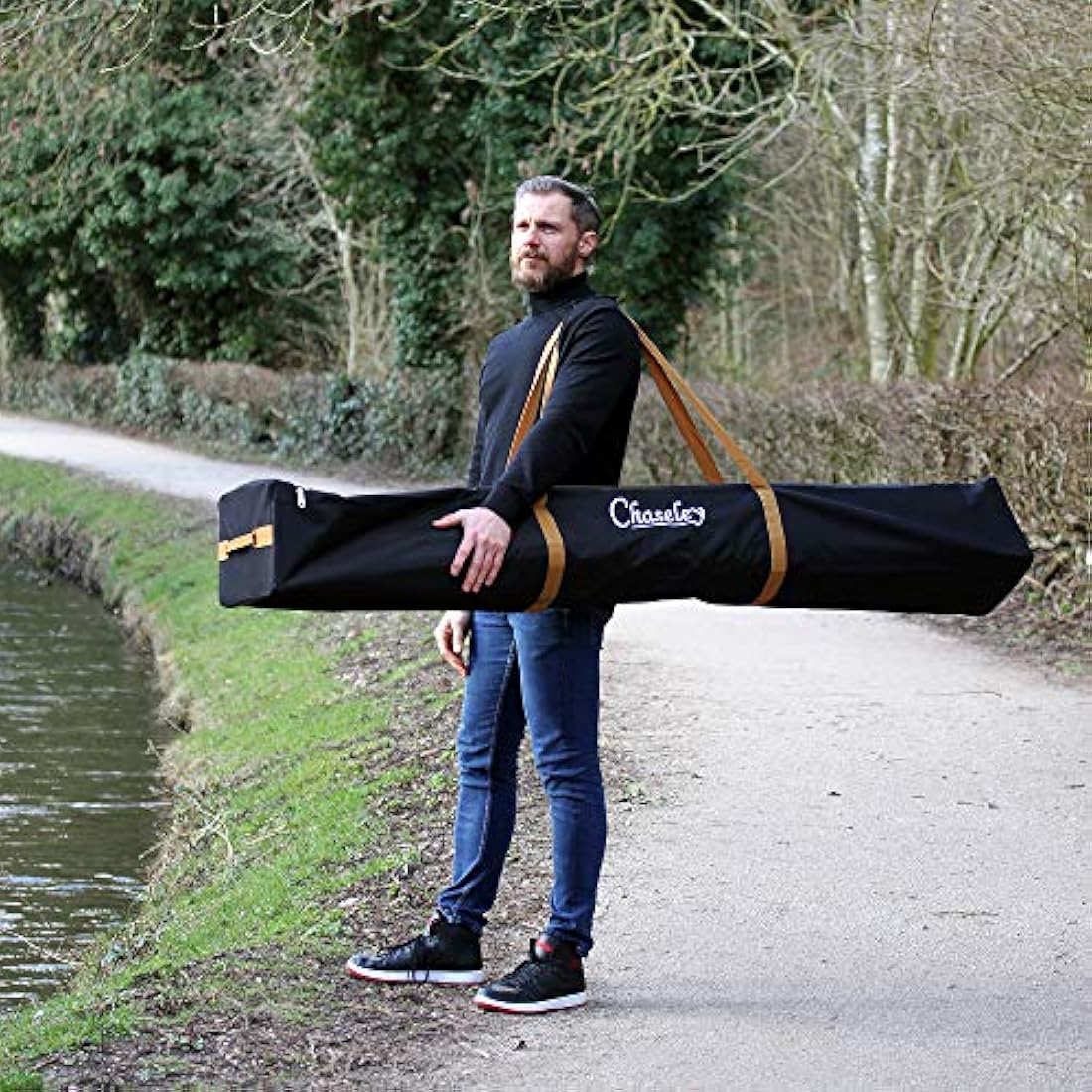 Chaseley XXL Pole Bag 200 x 25 x 25 Gazebo Tent Awning Fishing Strong Tough Material 3 Way Zip UV Water Resistant