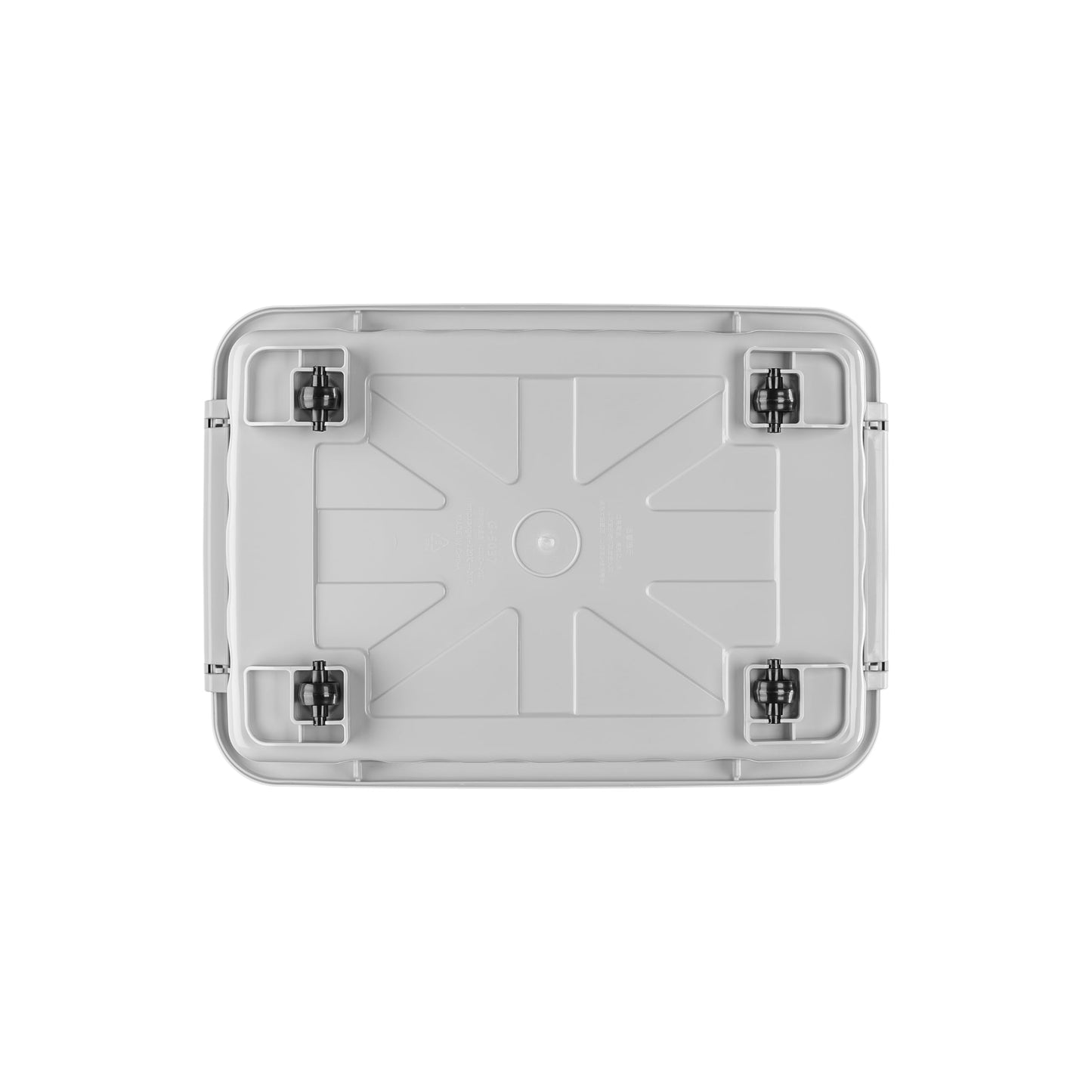 Cetomo 35L*6 Storage Boxes with Lids, Plastic Storage Box with Wheels and Secure Side Latches, Stackable & Nestable Organizer for Home, Office