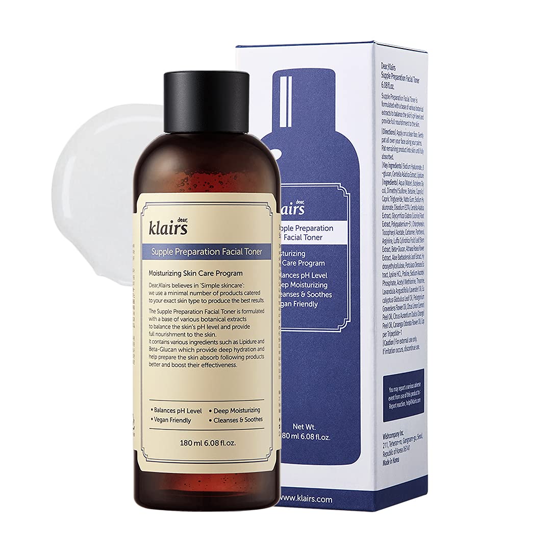 DearKlairs Supple Preparation Facial Toner, 180 ml