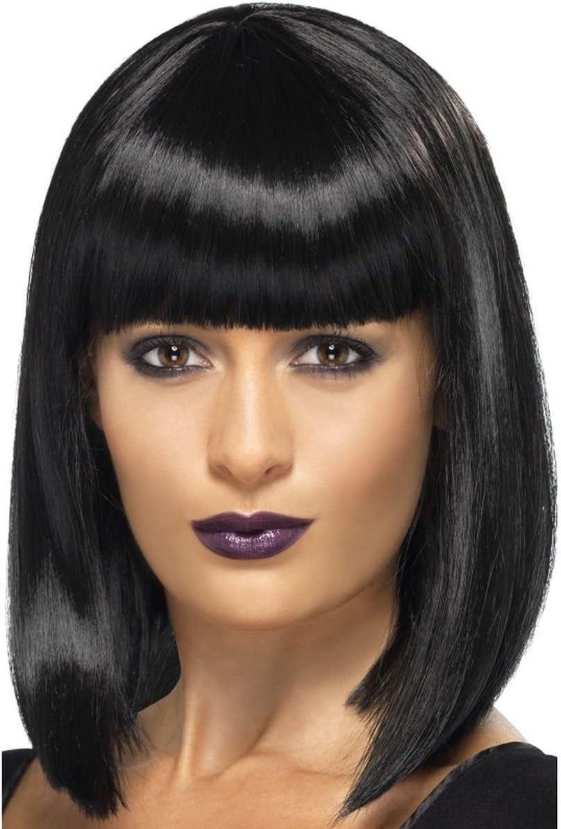 Smiffy's R'n'B Star Wig (Black), New but open scruffy box